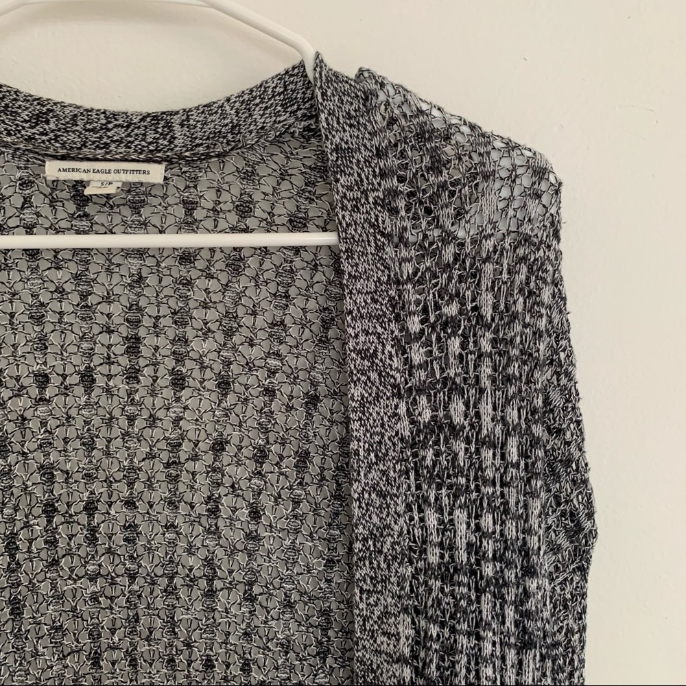 AE grey knit cardigan
